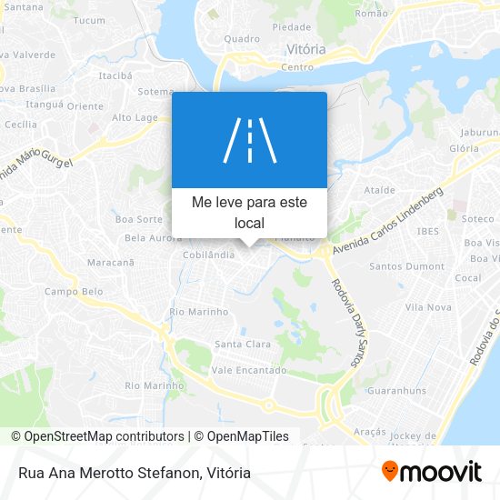 Rua Ana Merotto Stefanon mapa