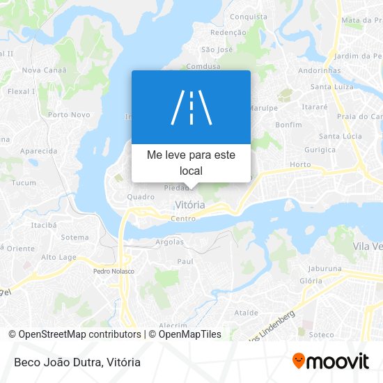 Beco João Dutra mapa