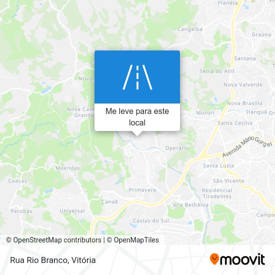 Rua Rio Branco mapa