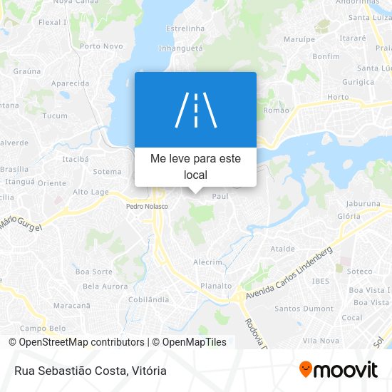 Rua Sebastião Costa mapa