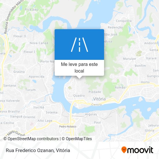 Rua Frederico Ozanan mapa