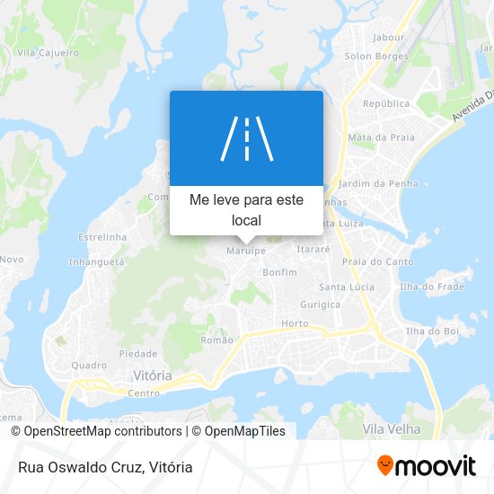 Rua Oswaldo Cruz mapa
