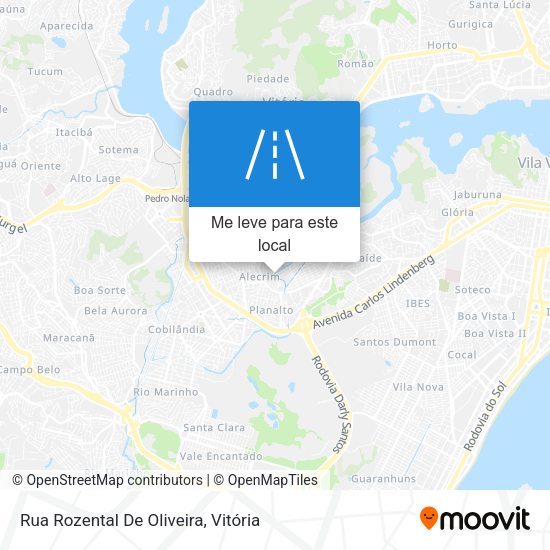 Rua Rozental De Oliveira mapa
