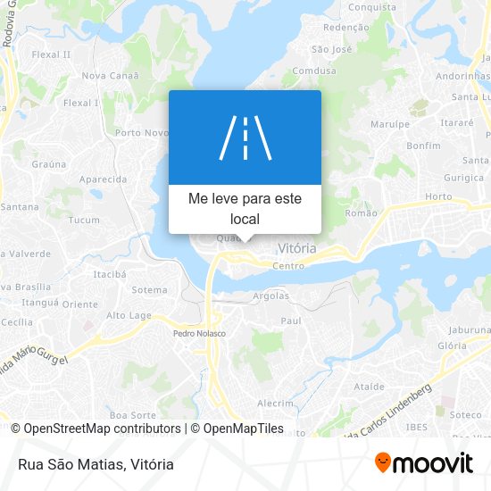 Rua São Matias mapa