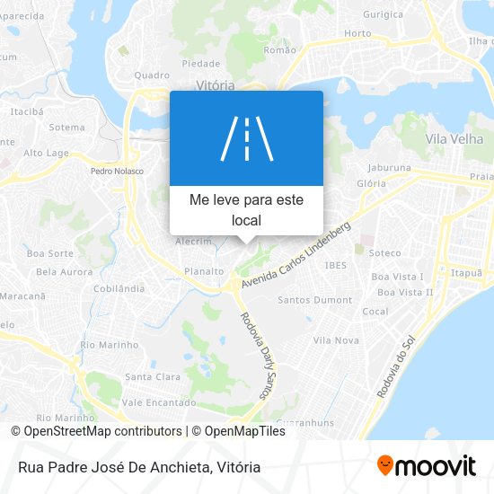 Rua Padre José De Anchieta mapa