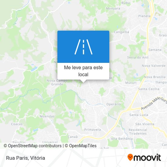 Rua Paris mapa
