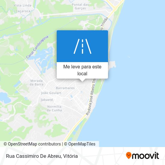 Rua Cassimiro De Abreu mapa