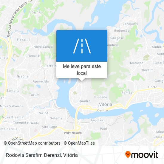 Rodovia Serafim Derenzi mapa