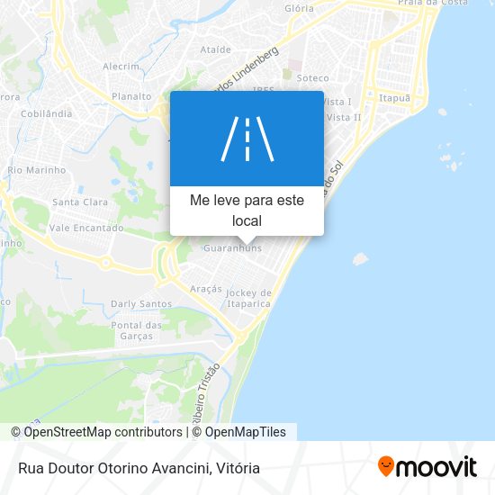 Rua Doutor Otorino Avancini mapa