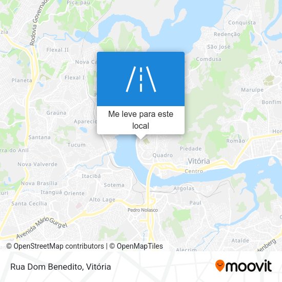 Rua Dom Benedito mapa