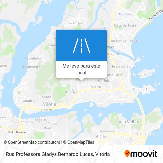 Rua Professora Gladys Bernardo Lucas mapa