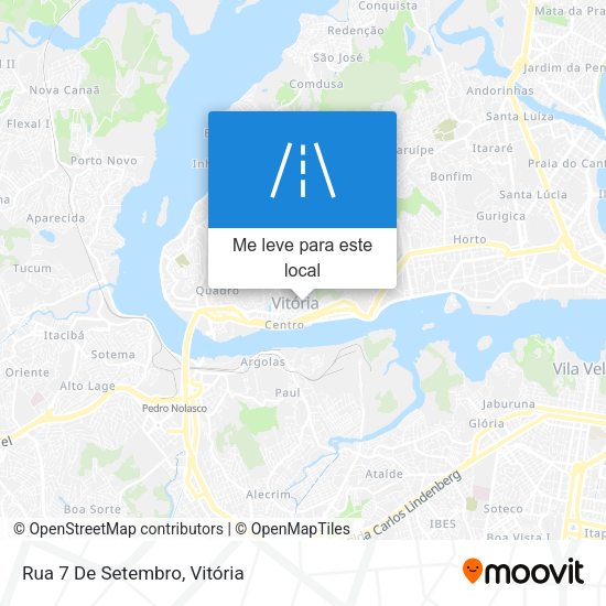 Rua 7 De Setembro mapa