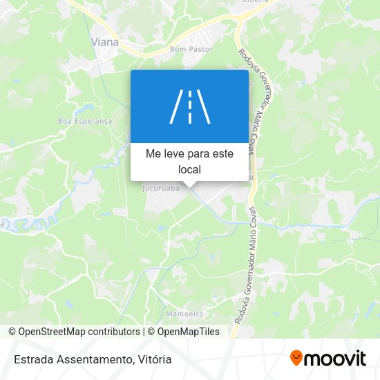 Estrada Assentamento mapa