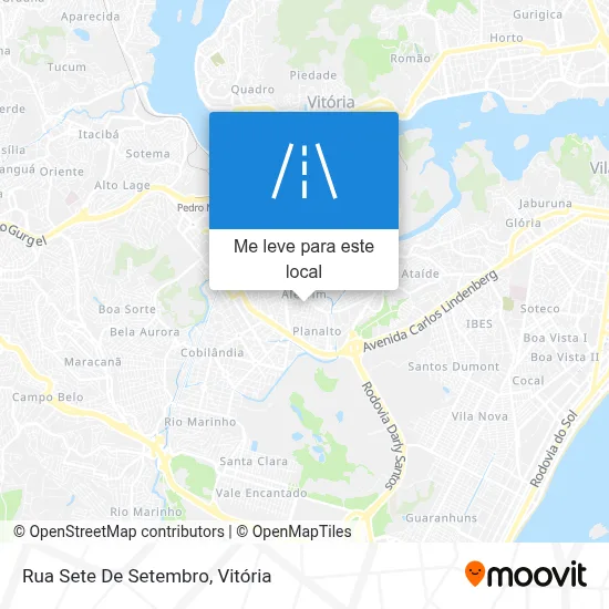 Rua Sete De Setembro mapa