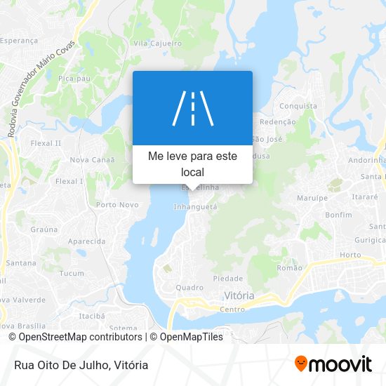 Rua Oito De Julho mapa