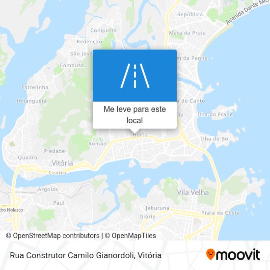 Rua Construtor Camilo Gianordoli mapa