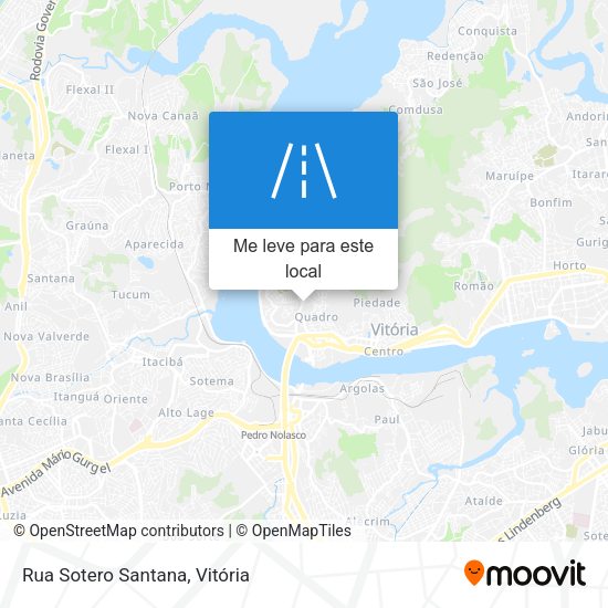 Rua Sotero Santana mapa