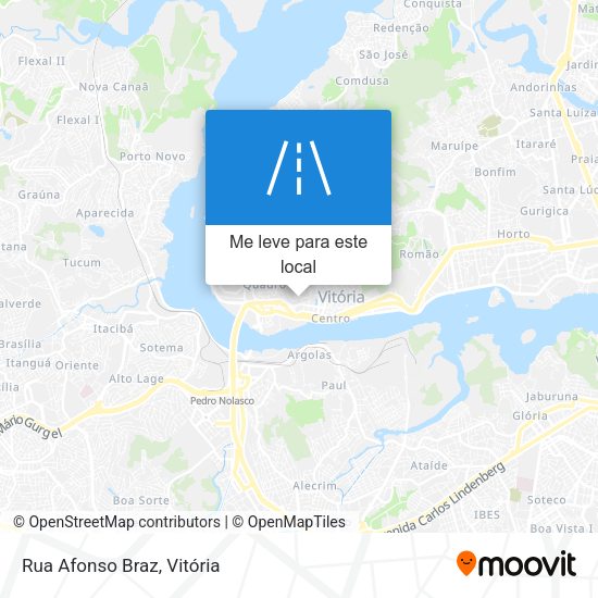 Rua Afonso Braz mapa