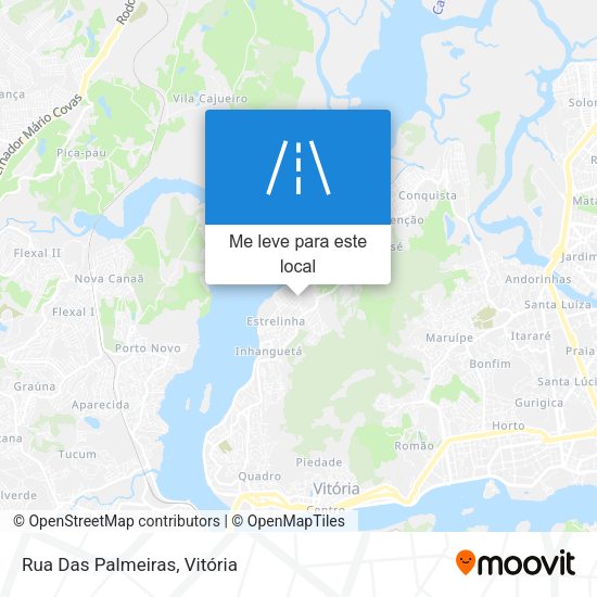 Rua Das Palmeiras mapa