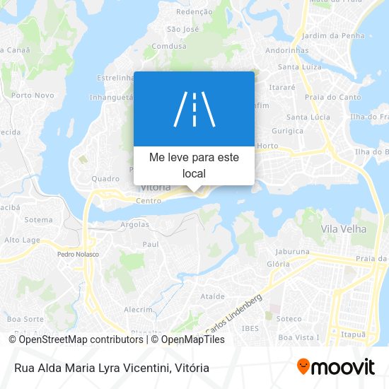 Rua Alda Maria Lyra Vicentini mapa