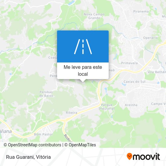 Rua Guarani mapa