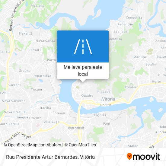 Rua Presidente Artur Bernardes mapa