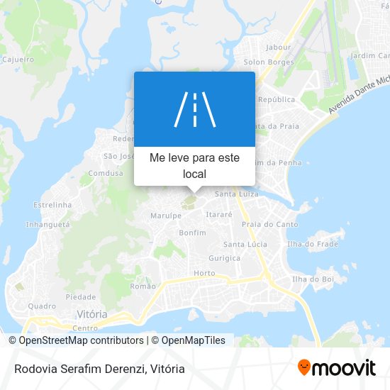 Rodovia Serafim Derenzi mapa