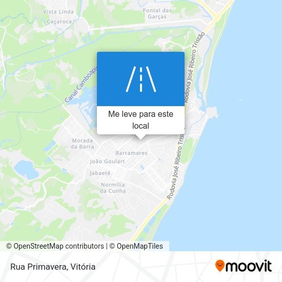 Rua Primavera mapa