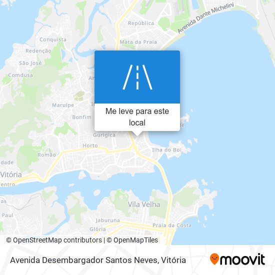 Avenida Desembargador Santos Neves mapa