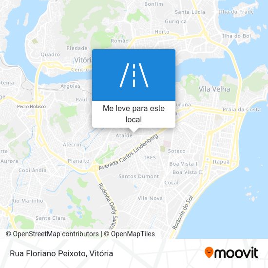 Rua Floriano Peixoto mapa