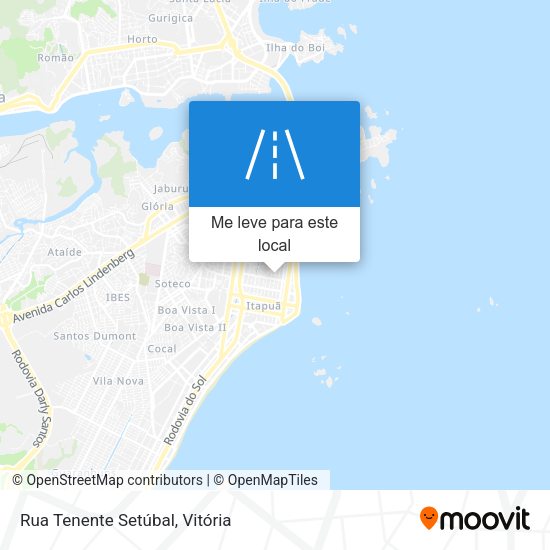 Rua Tenente Setúbal mapa