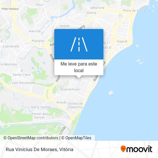 Rua Vinícius De Moraes mapa
