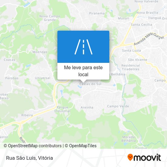 Rua São Luís mapa