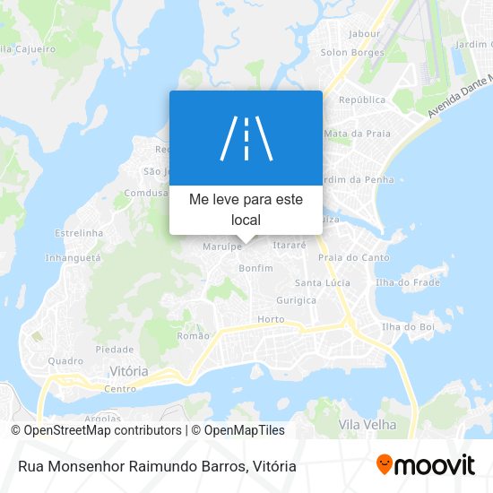 Rua Monsenhor Raimundo Barros mapa