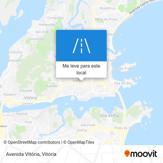 Avenida Vitória mapa
