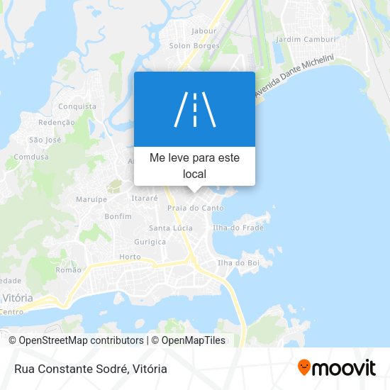 Rua Constante Sodré mapa
