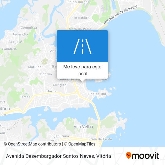 Avenida Desembargador Santos Neves mapa