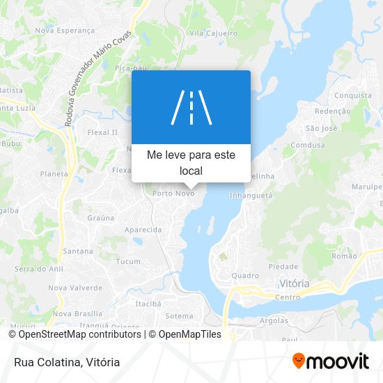 Rua Colatina mapa