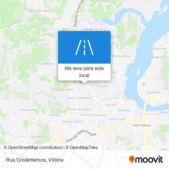 Rua Crisântemos mapa