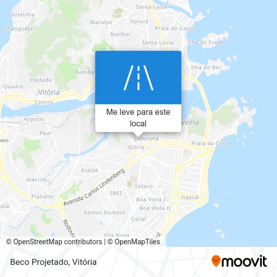Beco Projetado mapa