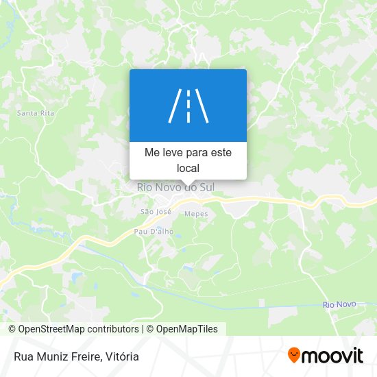 Rua Muniz Freire mapa