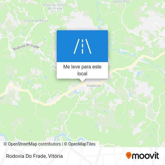 Rodovia Do Frade mapa
