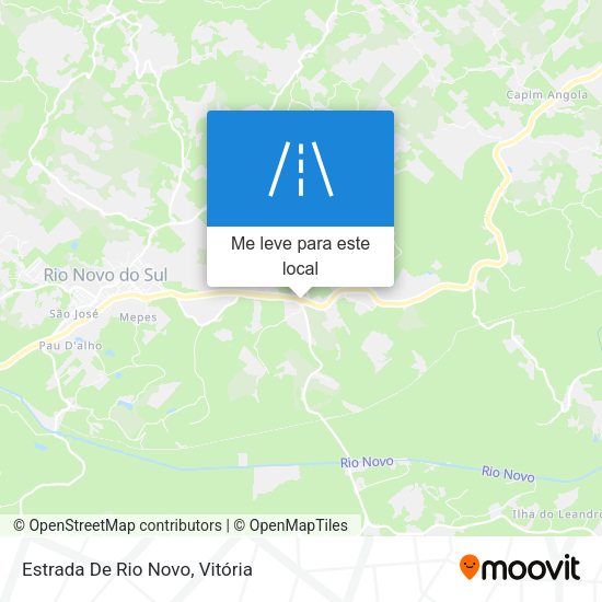 Estrada De Rio Novo mapa