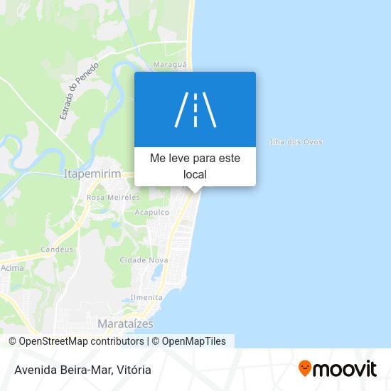 Avenida Beira-Mar mapa