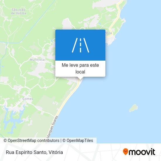 Rua Espírito Santo mapa