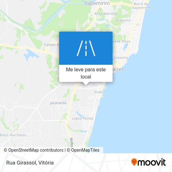 Rua Girassol mapa
