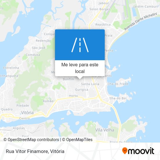 Rua Vitor Finamore mapa