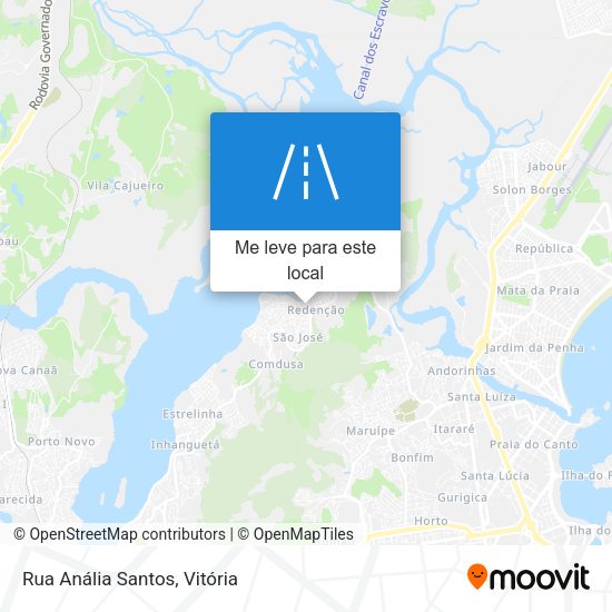 Rua Anália Santos mapa