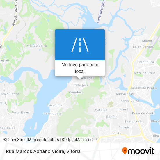 Rua Marcos Adriano Vieira mapa