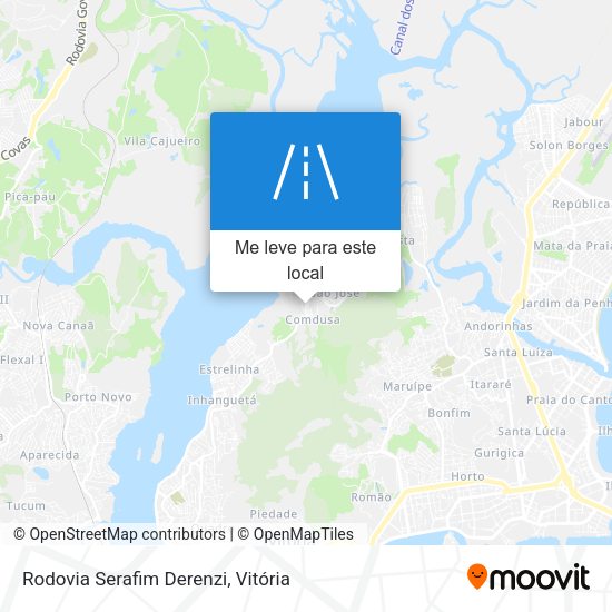 Rodovia Serafim Derenzi mapa